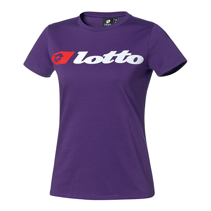 Lotto Athletica Due Logo Camisetas Mujer - Moradas - Colombia YRHLGTI-81